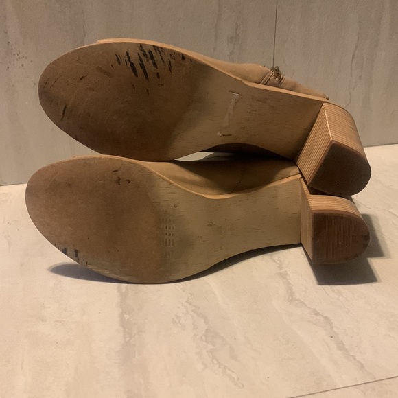 Betty Barclay Women's Tan Open Toe Heeled Ankle Boots Size 9 - Picture 6 of 12